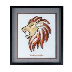 Wall Décor Glass Framed Majestic King 16 x 18