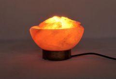 SARAS Aajeevika, Handcrafted | Himalayan Rock Salt Lamp | SHG Product | Punjab | Rock Salt Lamp | Fire bowl Shape Lamp